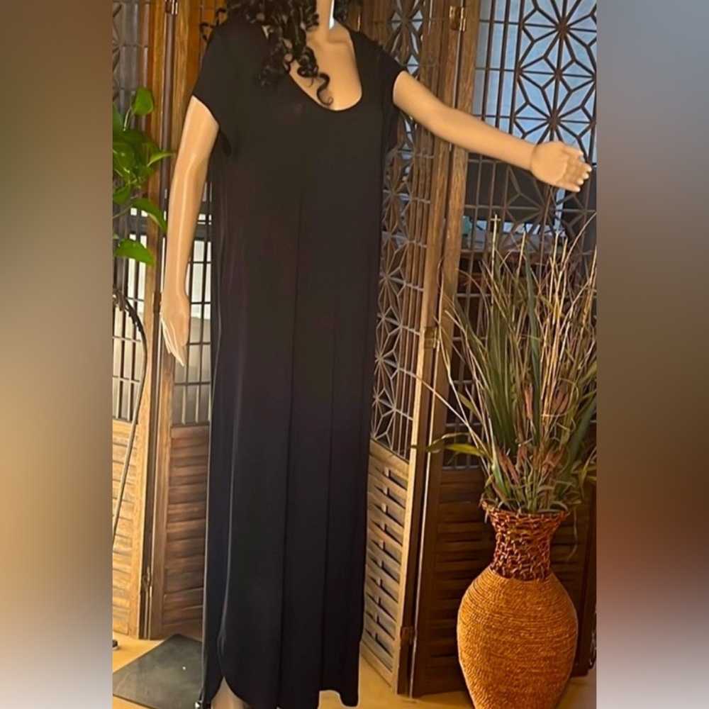NWOT Ink + Ivy Black Maxi Casual Dress XL